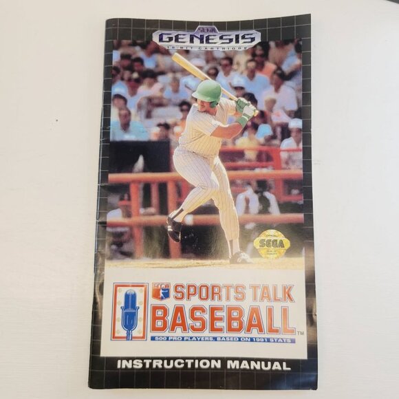Sports Talk Baseball (Sega Genesis, 1992) - Picture 2 of 10